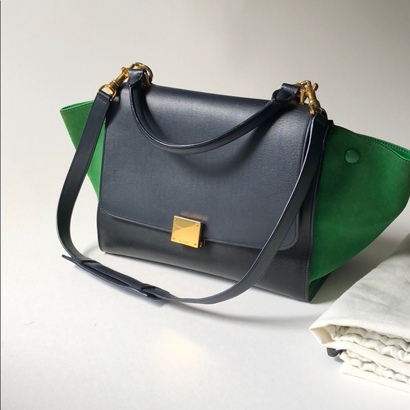 Celine Handbags - Celine small Trapeze trio color